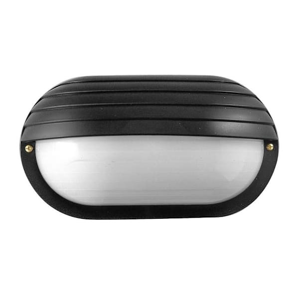 Liteco 4.25" X 10.5" Outdoor Wall Mount, E26, Black With Frost Lens