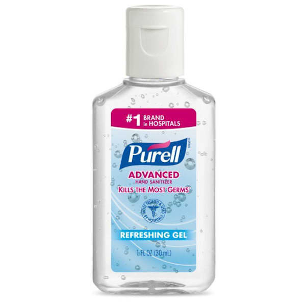 Purell Advanced Hand Sanitizer Gel Clean Scent 1 Oz. Flip-Cap Bottle Case Of 250