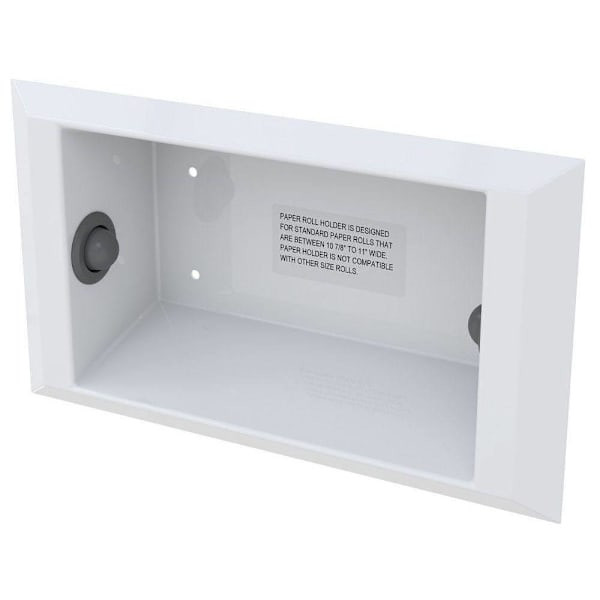 Bestcare Ligature-Resistant Paper Towel Holder, Semi-Recessed, Spindle Button