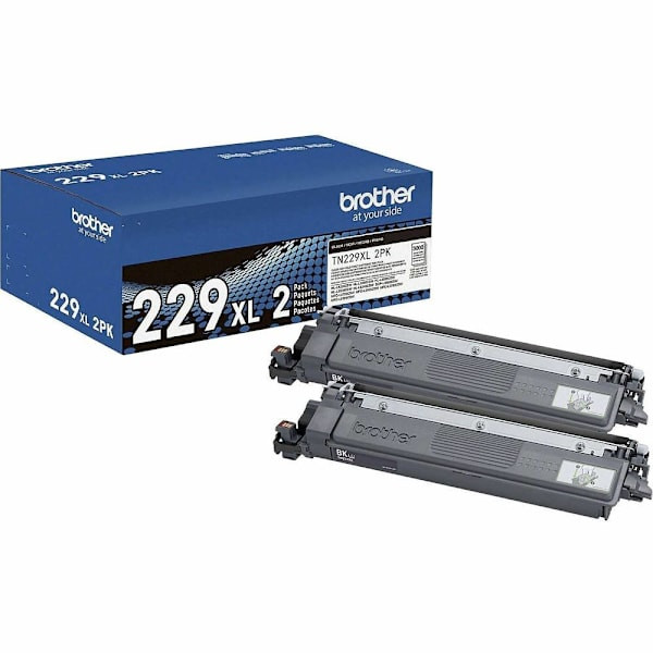 Brother Tn229xl2pk Original High Yield Laser Toner Cartridge Black Package Of 2