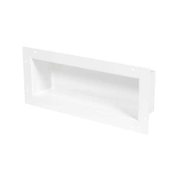 Bestcare Whitehall Ligature-Resistant Recessed Shelf, White 16.5w X 5.5h X 4.25d