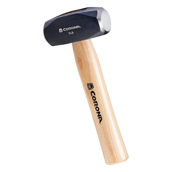 Corona Tools Drilling Hammer 3 Lb. Head 10" Hickory Wood Handle