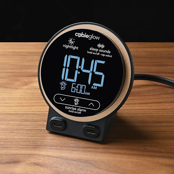 Brandstand Cubieglow Charging Alarm Clock 2 Usb-C Charging Ports
