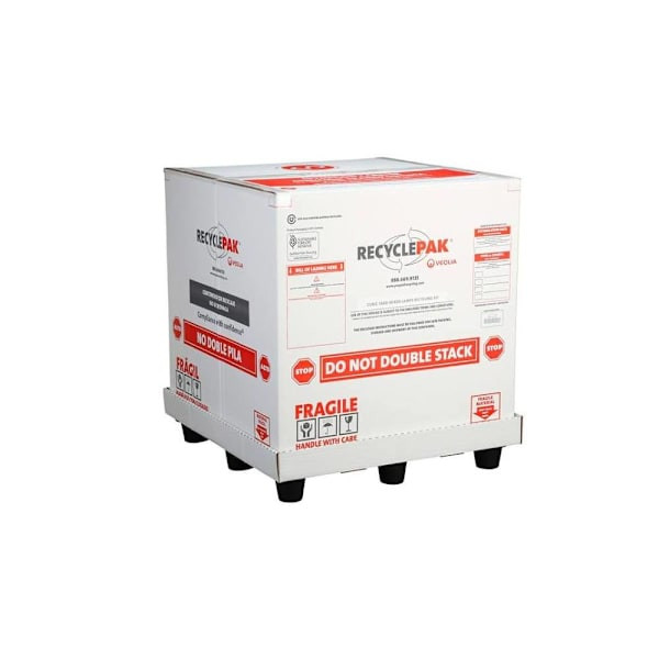 Veolia Recyclepak Cubic Yard Mixed Lamps Recycling Kit, 36" X 36" X 36"