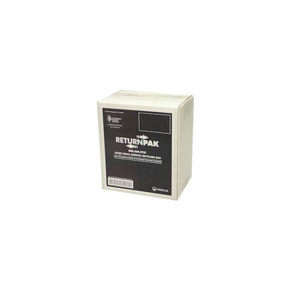 Veolia Returnpak Vsqg 6 Aerosol Can Recycling Box, 9" X 6" X 10.25"