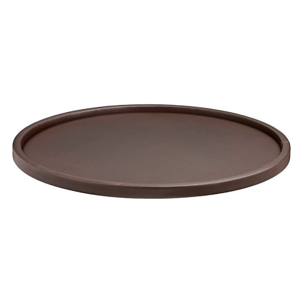 Erwyn 14" Round Thin Rim Chocolate Brown Tray Designed For Hotels Case Of 12