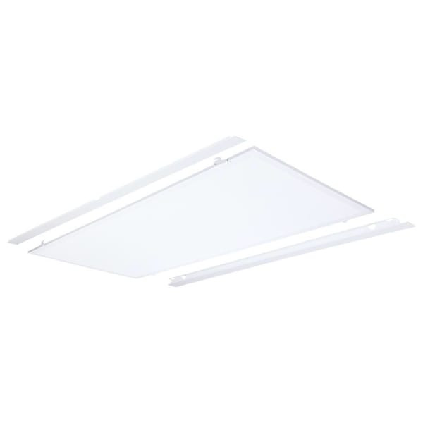 SATCO 2'X4' LED Flat Troffer Retrofit, Adjustable Cct, 30/40/50 Watt Matte White