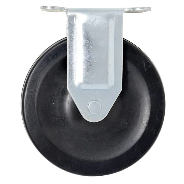 Rubbermaid Commercial 5" Soft Rubber Plate Caster For Utility And Trades Carts