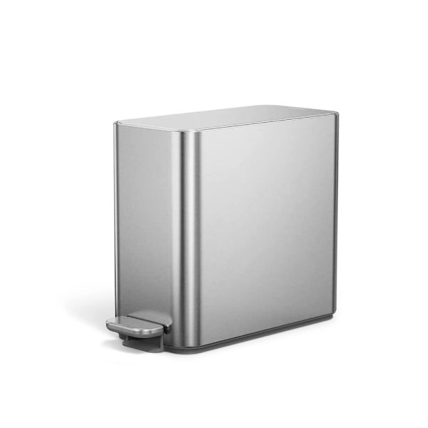 Simplehuman 2.4-Gal 9l Slim Step Can Brushed Stainless Steel