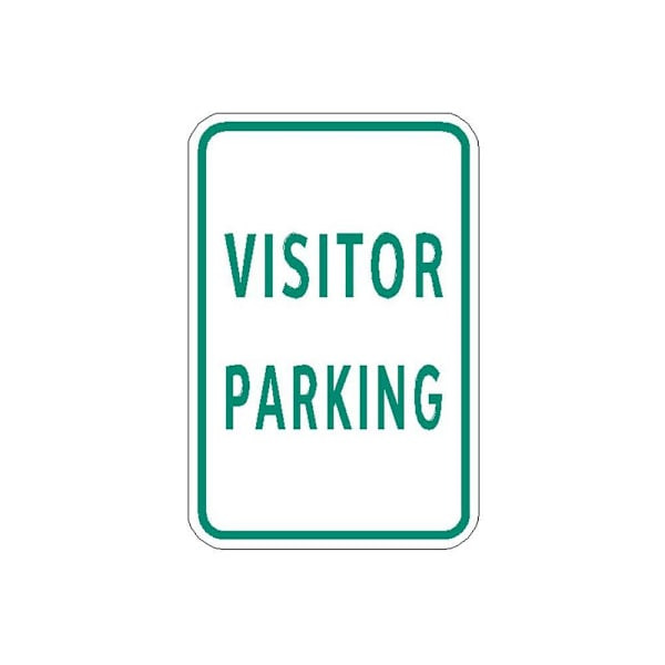 Hy-Ko Vistor Parking Sign 18 X 12" Reflective