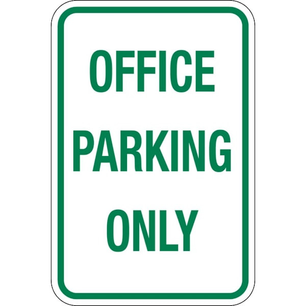 Hy-Ko Office Parking 18 X 12" Reflective