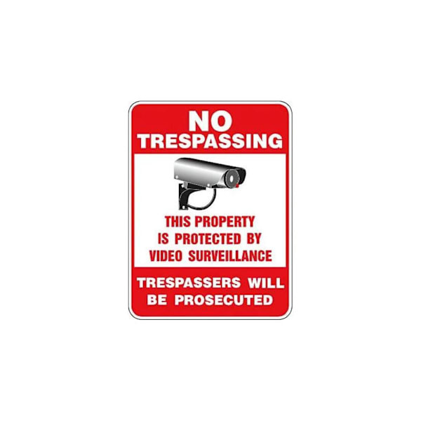 Hy-Ko No Trespassing 12 X 18" Reflective
