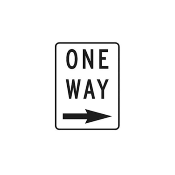 Hy-Ko One Way Right Sign 18x24" Reflective Aluminum