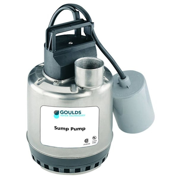 Goulds Lsp03 1/3-Hp Submersible Sump Pump With 10 Ft. Cord And Switch Included
