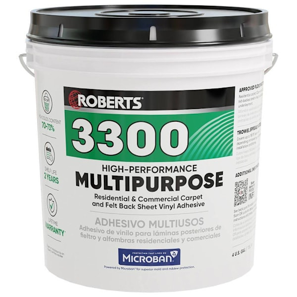 Roberts High Performance Multipurpose Adhesive, 4 Gallon