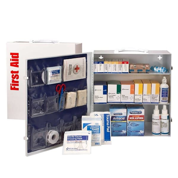 First Aid Only 100 Person Ansi A 3 Shelf First Aid Cabinet