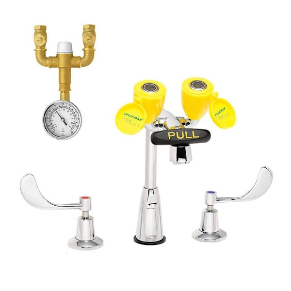 Speakman Eyesaver Classic Sef-1800-Ca-8 Eyewash Faucet With 8" Spout