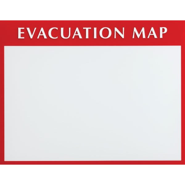 Brady 13-1/2 X 17-1/2 Brady Evacuation Plan Insert Holder