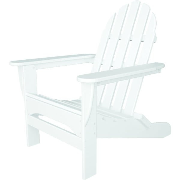 Polywood Classic Adirondack Chair, White