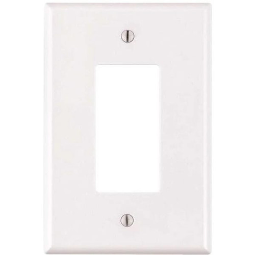 Leviton White 1-Gang Decorator/Rocker Wall Plate