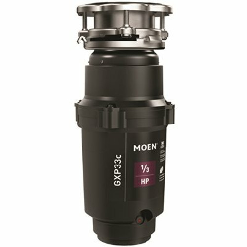 MOEN Lite Series 1/3 HP Continuous Feed Garbage Disposal with Power Cord and Universal Mount