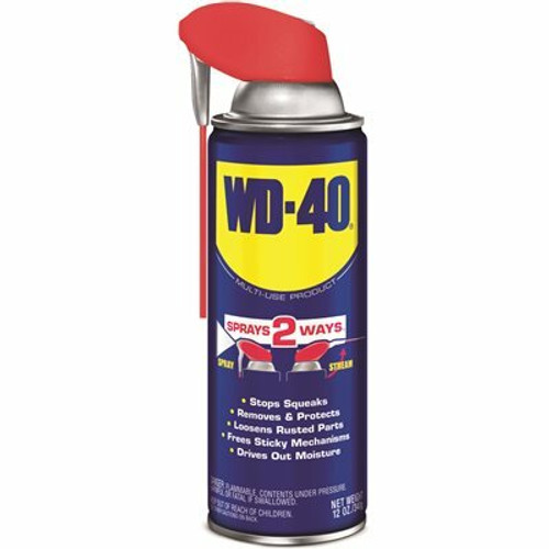 WD-40 12 oz. Original WD-40 Formula, Multi-Purpose Lubricant Spray with Smart Straw WD-40 12 oz. Original WD-40 Formula, Multi-Purpose Lubricant Spray with Smart Straw