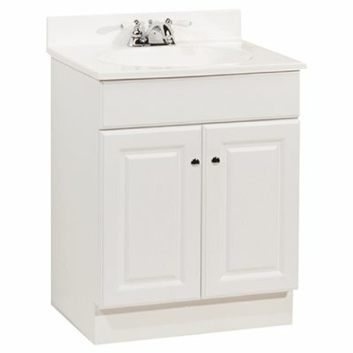 RSI 24 in. x 31 in. x 18 in. Richmond Bathroom Vanity Cabinet with Top with 2-Door in White