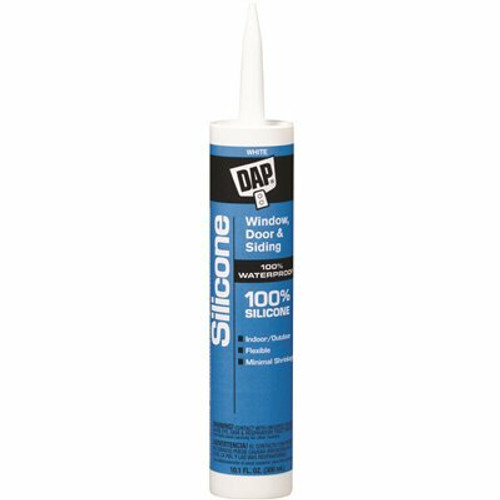 DAP 10.1 oz. White Silicone Window, Door, and Siding Sealant DAP 10.1 oz. White Silicone Window, Door, and Siding Sealant