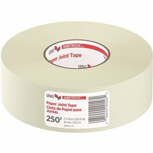 USG Sheetrock Brand 2-1/16 in. x 250 ft. Paper Drywall Joint Tape USG Sheetrock Brand 2-1/16 in. x 250 ft. Paper Drywall Joint Tape