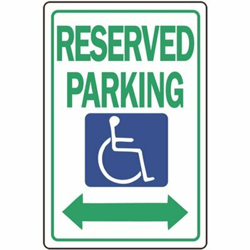 HY-KO 18 in. x 12 in. Heavy-Duty Aluminum Reserved Parking Traffic Sign