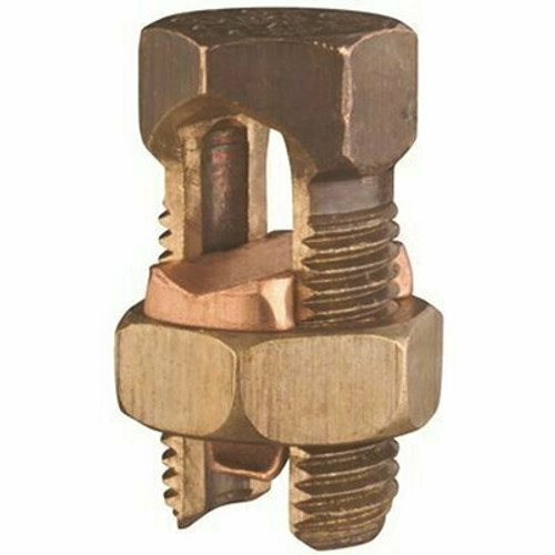 Split Bolt Connector, Equal Main and Tap Range 4 Solid to 8 Solid, Conductor Minimum Tap with 1 Maximum Main 14 Solid