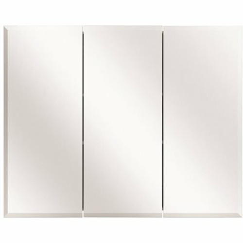 Glacier Bay 36-3/8 in. W x 30-3/16 in. H Rectangular Frameless Surface-Mount Tri-View Bathroom Medicine Cabinet with Mirror