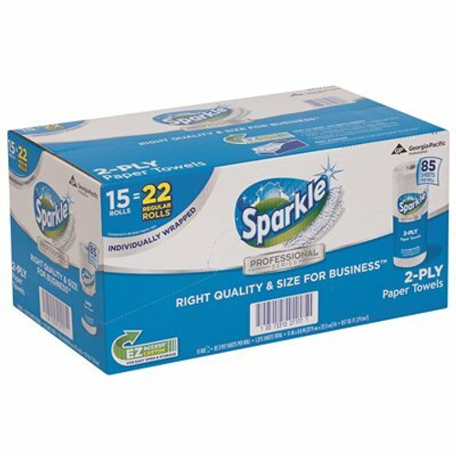 Sparkle Professional Series 2-Ply White Perforated Paper Towel Roll (15-Rolls Per Case) Sparkle Professional Series 2-Ply White Perforated Paper Towel Roll (15-Rolls Per Case)