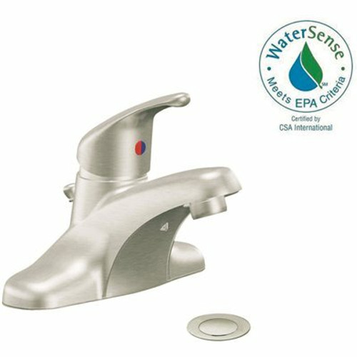 CLEVELAND FAUCET GROUP Cornerstone 4 in. Centerset Single Handle Bathroom Faucet in Brushed Nickel CLEVELAND FAUCET GROUP Cornerstone 4 in. Centerset Single Handle Bathroom Faucet in Brushed Nickel