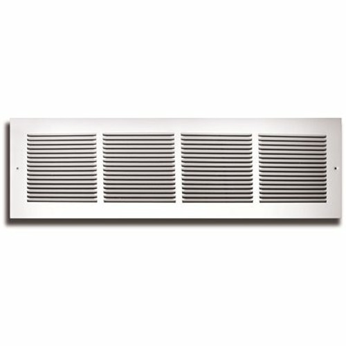 TruAire 14 in. x 6 in. White 1/3 in. Fin Spaced Return Air Grille