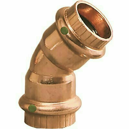 Viega ProPress 3/4 in. Press Copper 45-Degree Elbow Fitting Viega ProPress 3/4 in. Press Copper 45-Degree Elbow Fitting