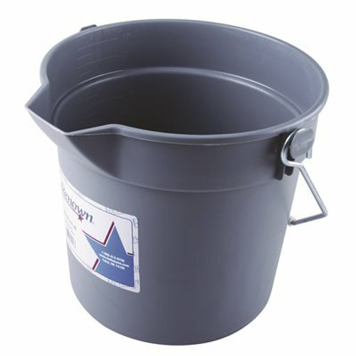 Renown DELUXE BUCKET, GRAY, 10 QUART, HEAVY-DUTY