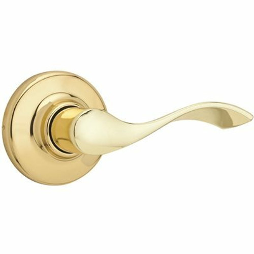 Kwikset Balboa Polished Brass Privacy Bed/Bath Door Lever Kwikset Balboa Polished Brass Privacy Bed/Bath Door Lever