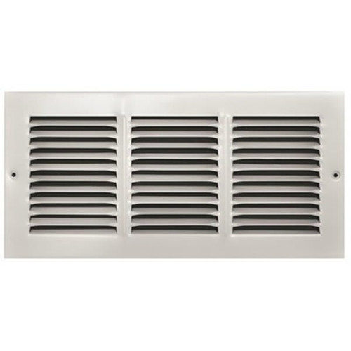 Truaire 14 In. X 6 In. White Stamped Return Air Grille