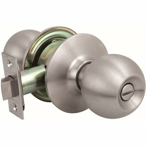 US Lock 2010 Series GR2 Privacy Bed/Bath Ball Door Knob US32D 2-3/8 in. Backset US Lock 2010 Series GR2 Privacy Bed/Bath Ball Door Knob US32D 2-3/8 in. Backset