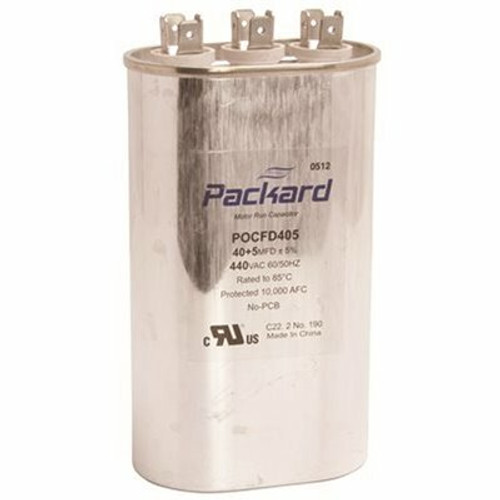 Packard Titan 440/370-Volt 40+5 MFD Oval Pro Run Capacitor Packard Titan 440/370-Volt 40+5 MFD Oval Pro Run Capacitor