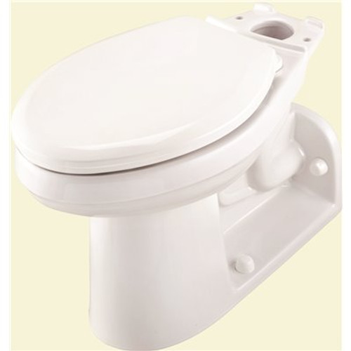 Gerber Plumbing Maxwell 1.28 GPF Compact Elongated Back-Outlet Toilet Bowl Only in White Gerber Plumbing Maxwell 1.28 GPF Compact Elongated Back-Outlet Toilet Bowl Only in White