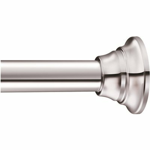 MOEN 72 in. Adjustable Straight Decorative Tension Shower Rod in Chrome MOEN 72 in. Adjustable Straight Decorative Tension Shower Rod in Chrome