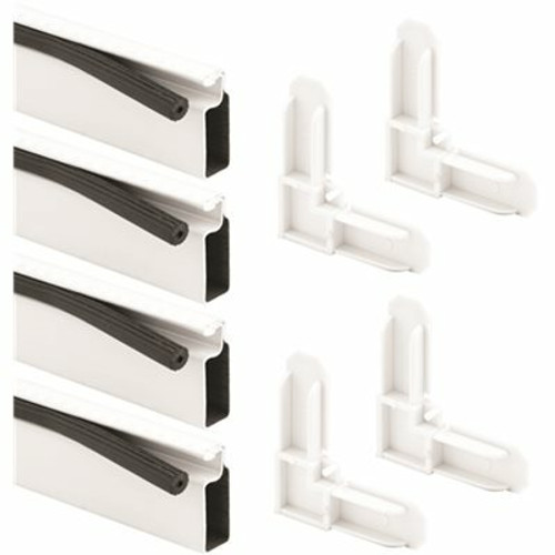 PRIME-LINE PRODUCTS 1 EA PL7836 7/16 IN. X 3/4 IN. SCREEN KIT WHITE W/FIBER 36 IN. X 36 IN.