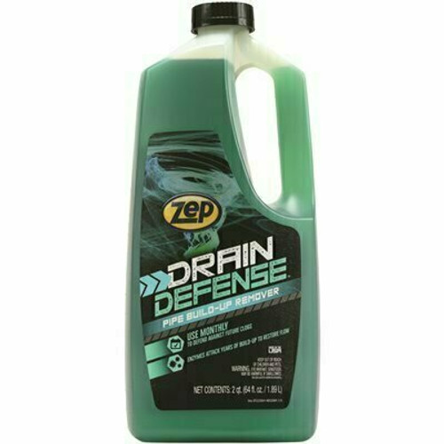 ZEP 64 oz. Drain Defense Liquid Pipe Build Up Remover, 8 Count ZEP 64 oz. Drain Defense Liquid Pipe Build Up Remover, 8 Count