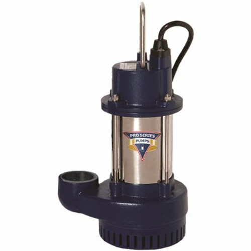Pro Series Pumps 1/3 HP Cast Iron / Stainless Steel Submersible Sump Pump Pro Series Pumps 1/3 HP Cast Iron / Stainless Steel Submersible Sump Pump
