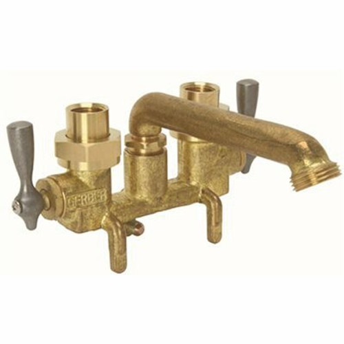 Gerber Gerber Classics 2-Handle Laundry Utility Faucet in Rough Brass 273213 Gerber Gerber Classics 2-Handle Laundry Utility Faucet in Rough Brass 273213