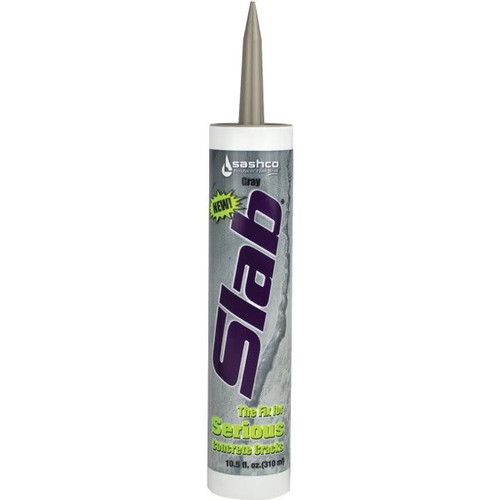 Sashco Slab Concrete Crack Repair Sealant, 10.5 Oz., Gray