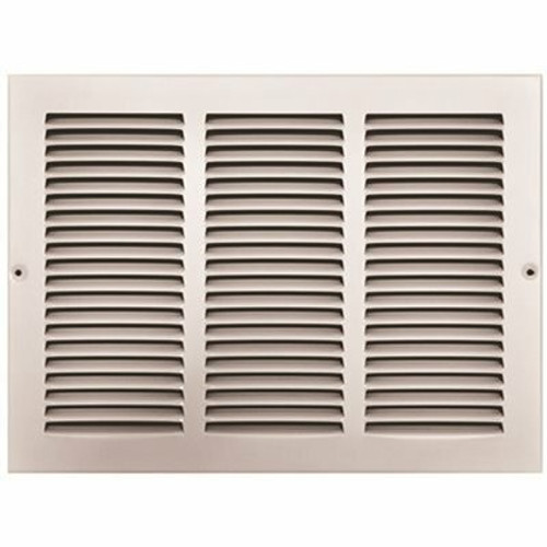 TruAire 14 in. x 10 in. White Stamped Return Air Grille TruAire 14 in. x 10 in. White Stamped Return Air Grille