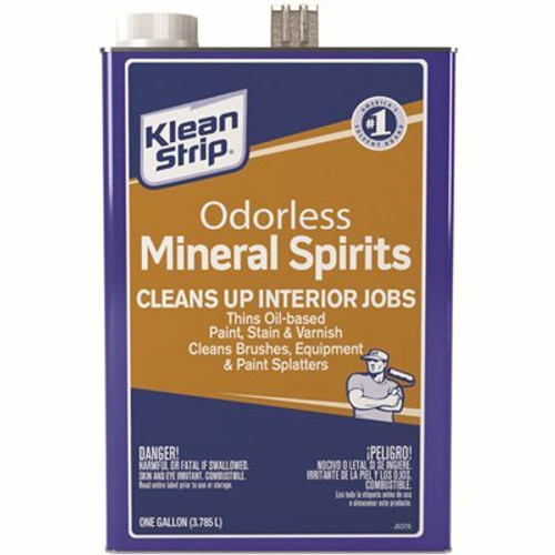 Klean-Strip 1 gal. Odorless Mineral Spirits Thins Oil-Based Paint, Stain and Varnish